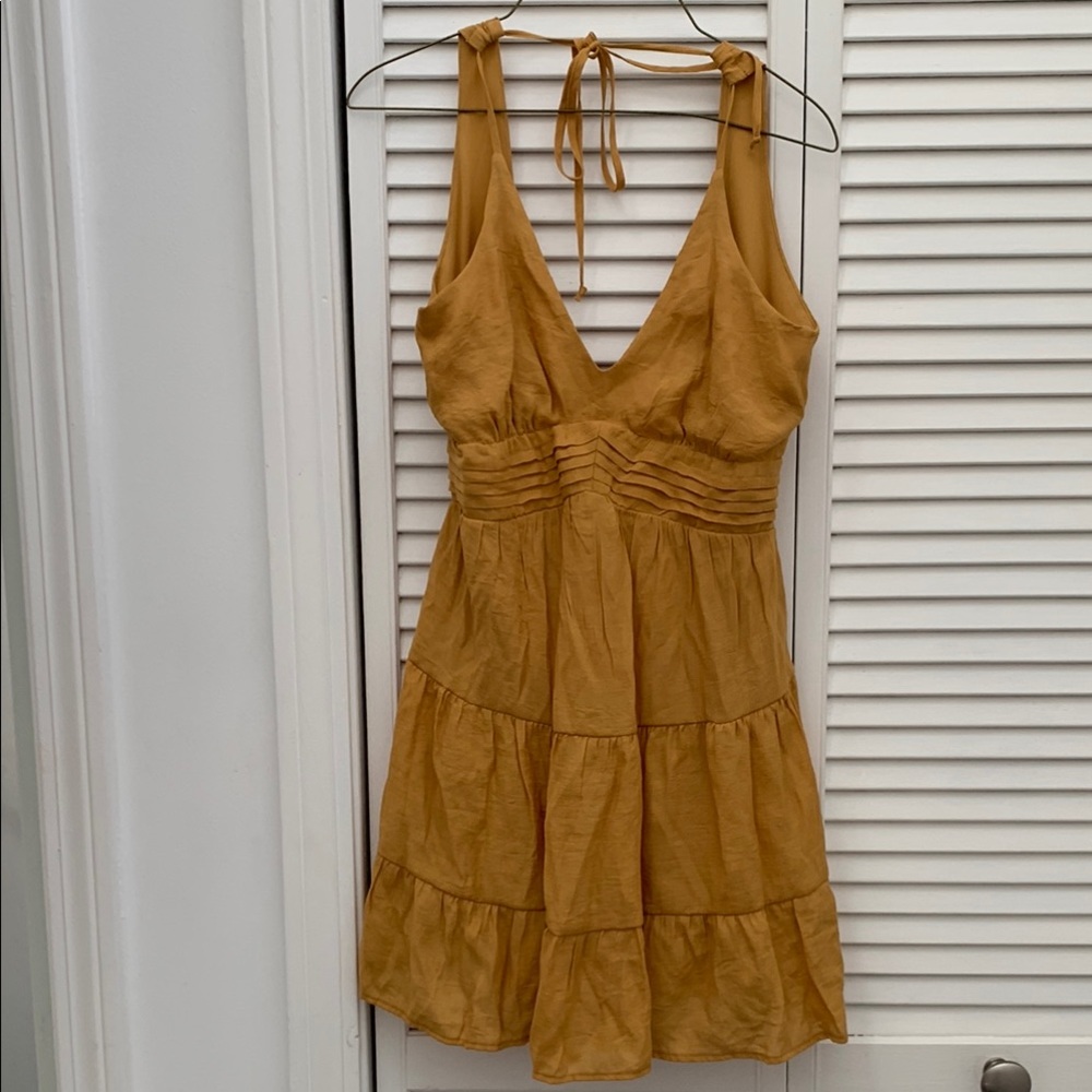 Elegant Mustard Dress